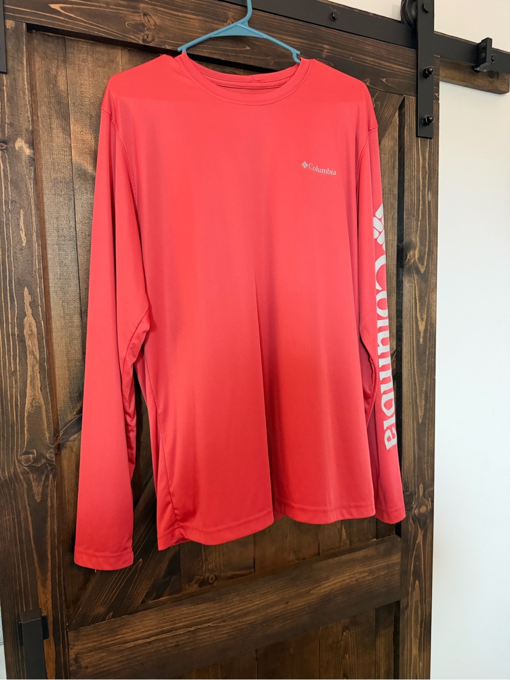 Columbia Omni-Shade Sun Protection Long Sleeve Shirt - Coral